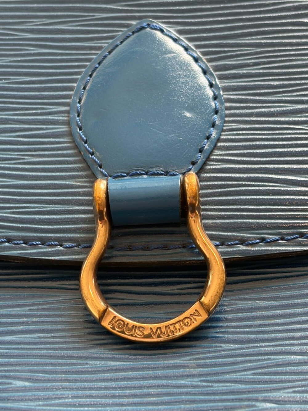 Vtg. Louis Vuitton Saint Cloud PM Shoulder/Crossbody Bag,Toledo Blue Epi Leather - Picture 5 of 12
